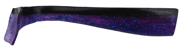 Dark Purple/Black Back Fat Boy Swimbait