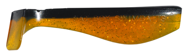 Root Beer/Black Back Fat Boy Swimbait