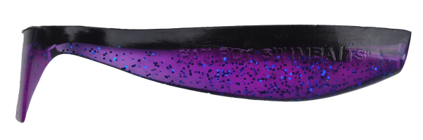 Dark Purple/Black Back Fat Boy Swimbait